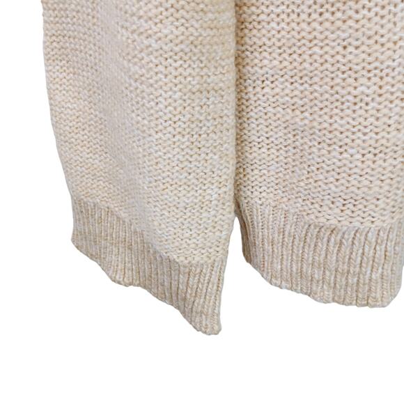 Haven Well Within SZ L Marled Turtleneck Sweater COLOR SANDSTONE/IVORY - Picture 7 of 8